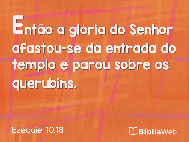 Ezequiel 10:18 em imagem para compartilhar