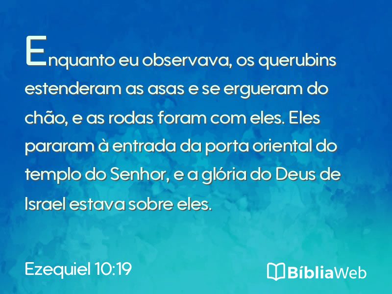 Ezequiel 10:19 em imagem para compartilhar