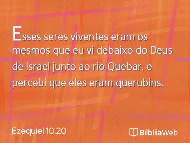 Ezequiel 10:20 em imagem para compartilhar