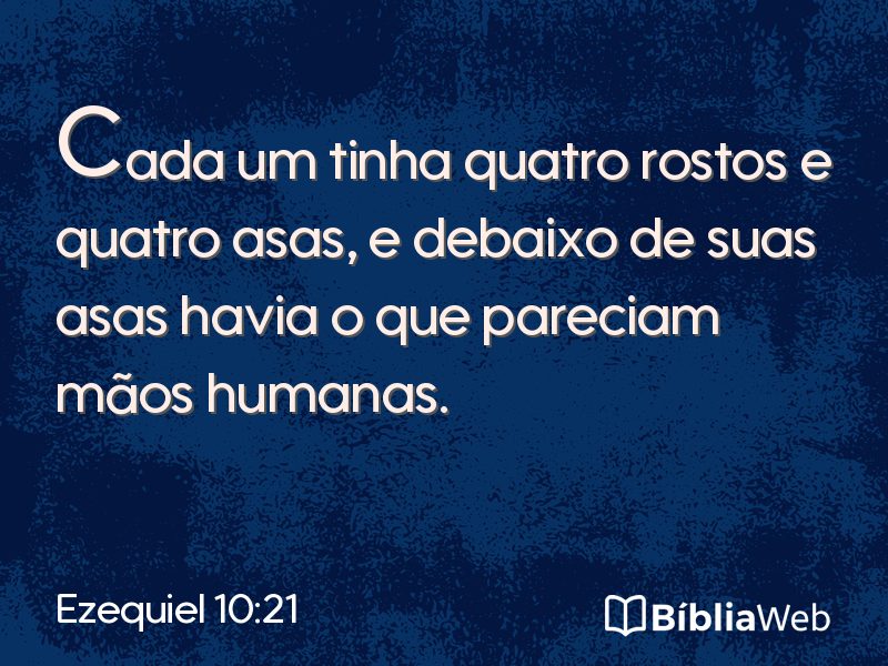 Ezequiel 10:21 em imagem para compartilhar