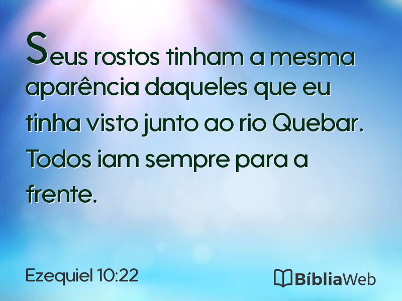 Ezequiel 10:22 em imagem para compartilhar