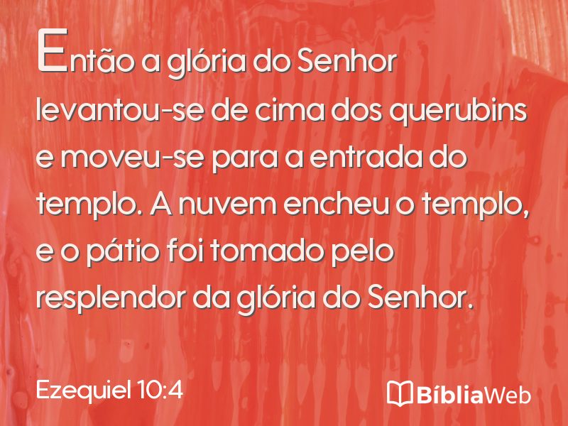Ezequiel 10:4 em imagem para compartilhar