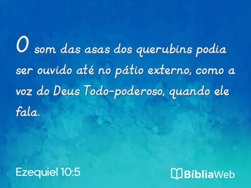 Ezequiel 10:5 em imagem para compartilhar