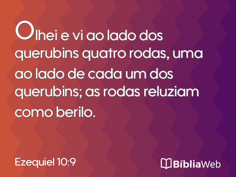 Ezequiel 10:9 em imagem para compartilhar