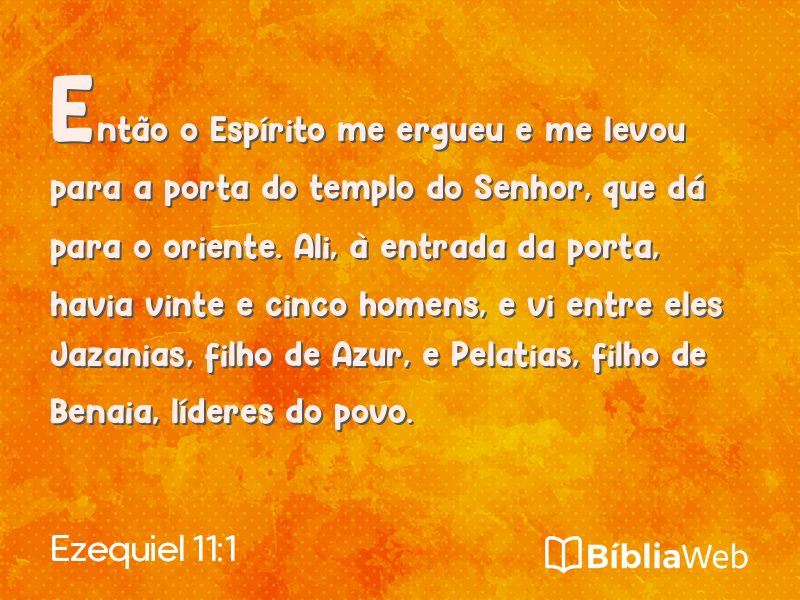 Ezequiel 11:1 em imagem para compartilhar