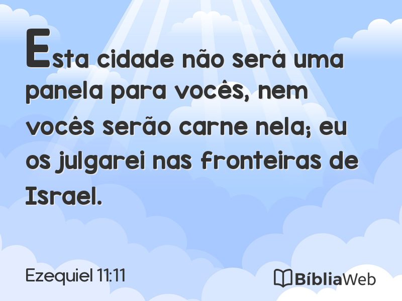 Ezequiel 11:11 em imagem para compartilhar