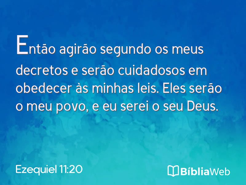 Ezequiel 11:20 em imagem para compartilhar