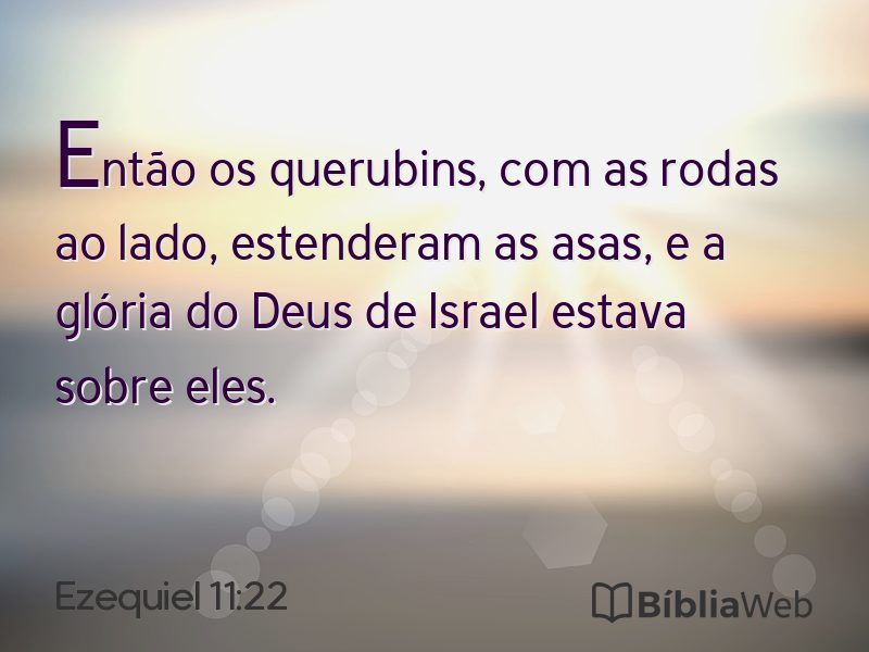 Ezequiel 11:22 em imagem para compartilhar