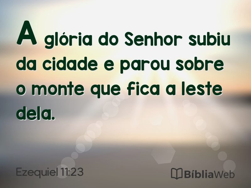 Ezequiel 11:23 em imagem para compartilhar