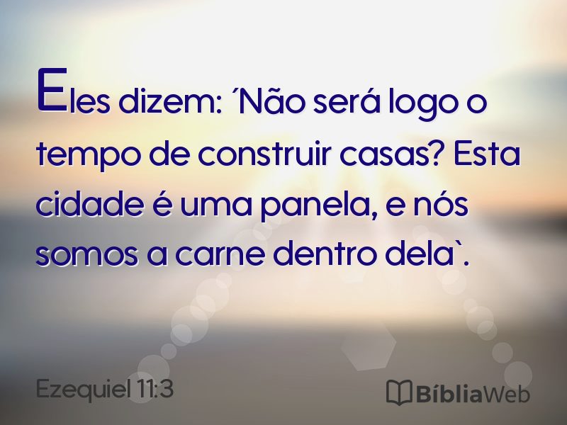 Ezequiel 11:3 em imagem para compartilhar