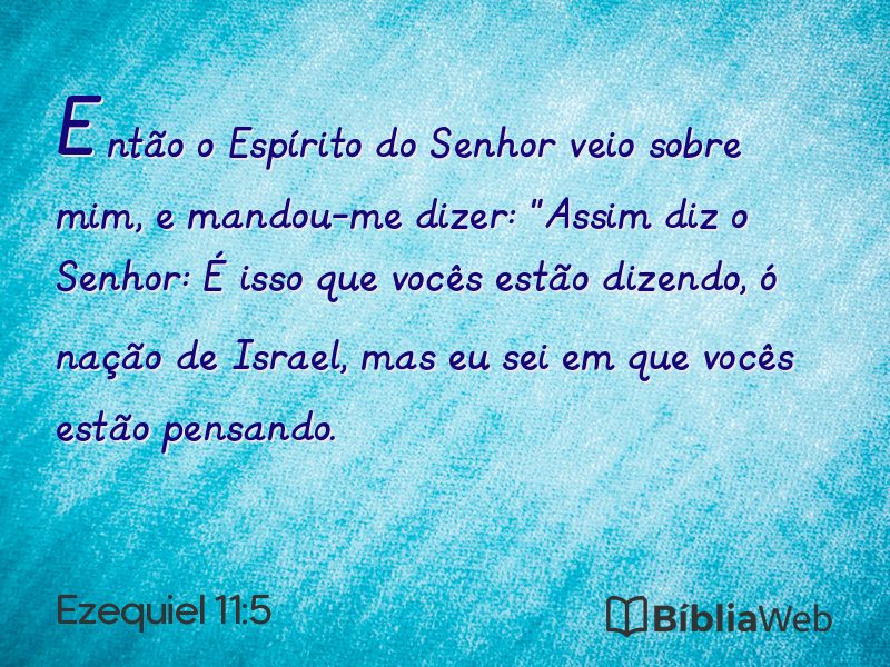 Ezequiel 11:5 em imagem para compartilhar