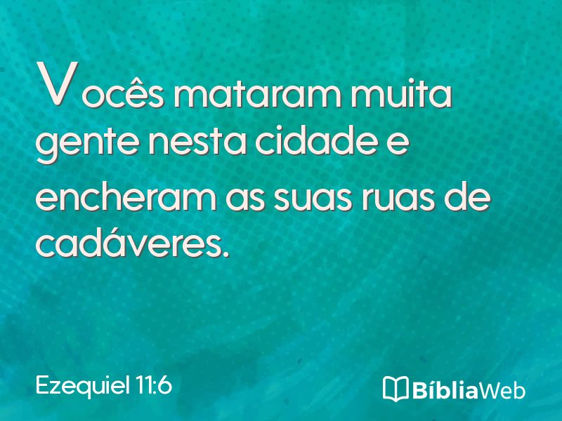 Ezequiel 11:6 em imagem para compartilhar
