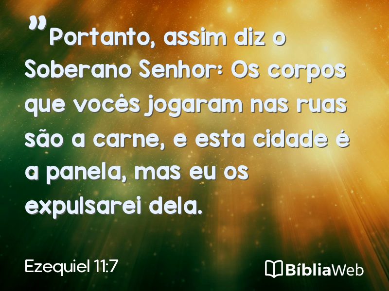 Ezequiel 11:7 em imagem para compartilhar