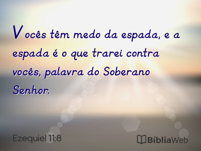Ezequiel 11:8 em imagem para compartilhar