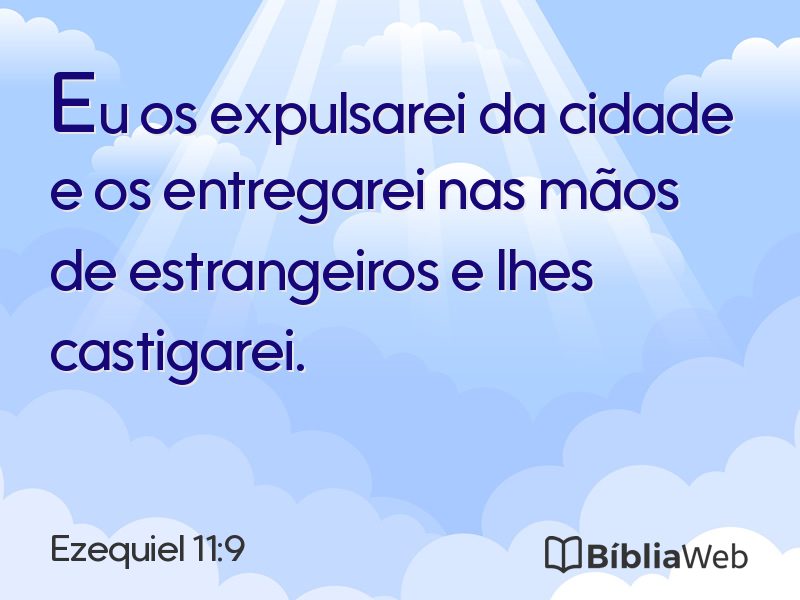 Ezequiel 11:9 em imagem para compartilhar
