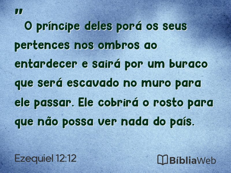 Ezequiel 12:12 em imagem para compartilhar