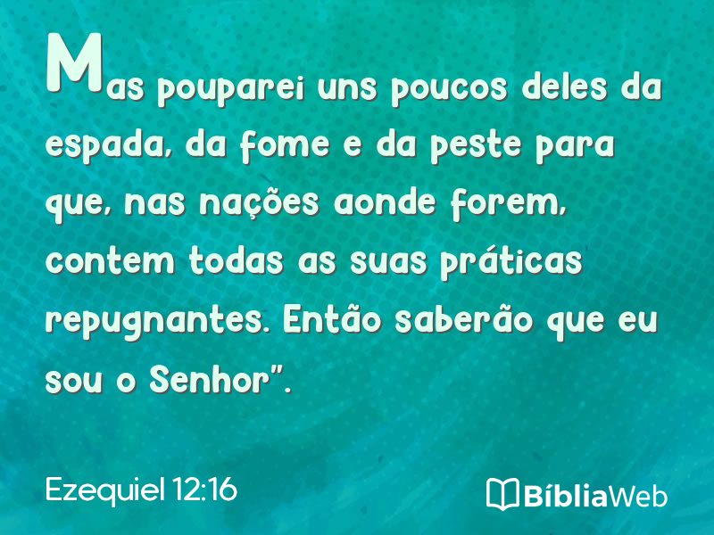Ezequiel 12:16 em imagem para compartilhar