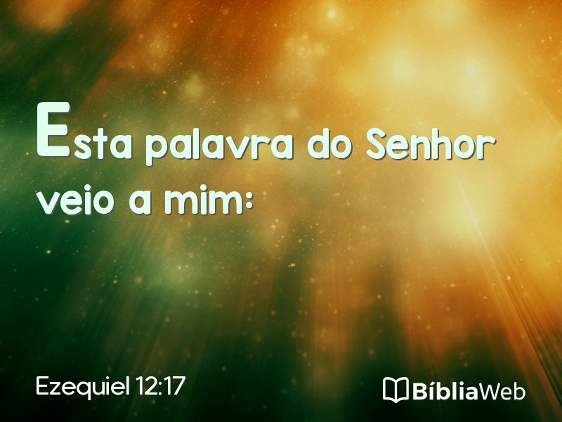 Ezequiel 12:17 em imagem para compartilhar