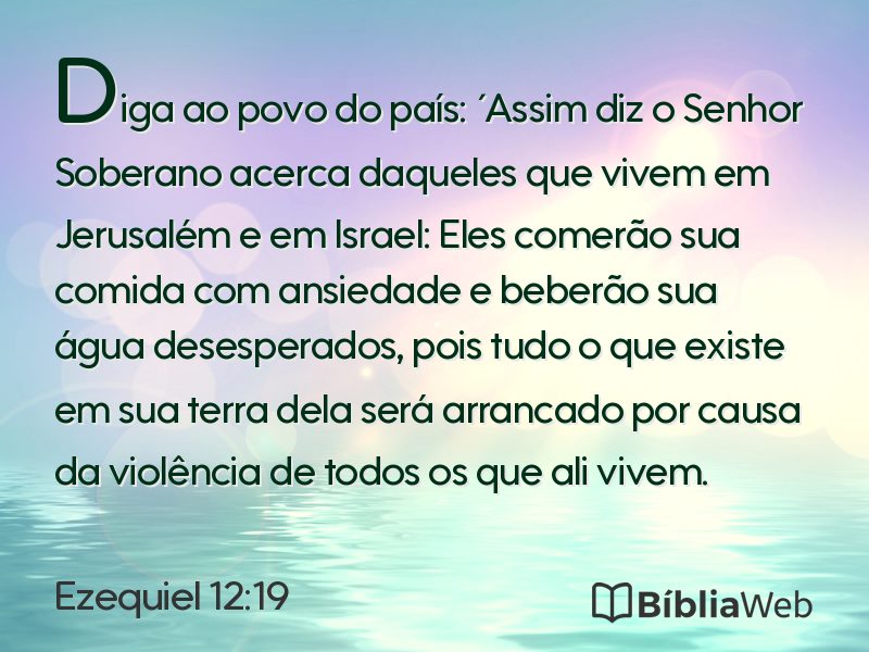 Ezequiel 12:19 em imagem para compartilhar
