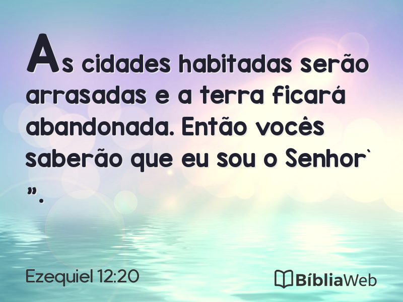 Ezequiel 12:20 em imagem para compartilhar