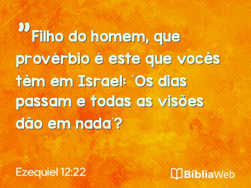 Ezequiel 12:22 em imagem para compartilhar
