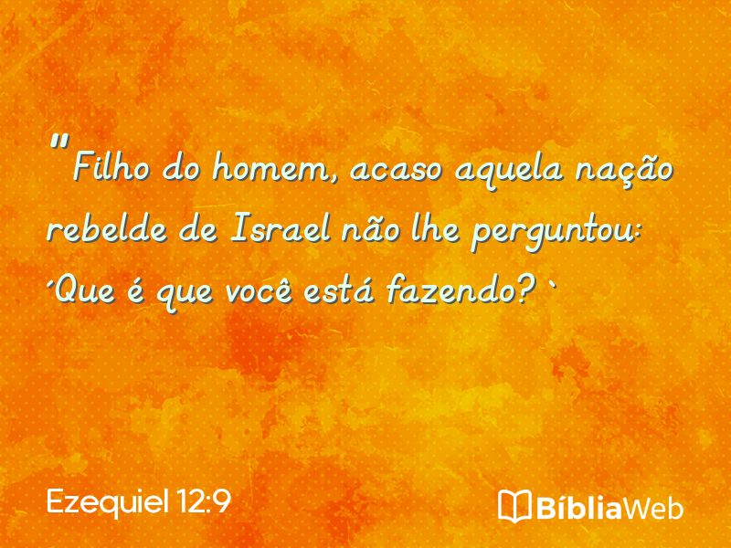 Ezequiel 12:9 em imagem para compartilhar