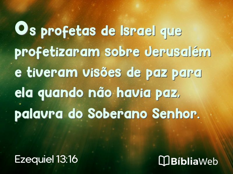 Ezequiel 13:16 em imagem para compartilhar
