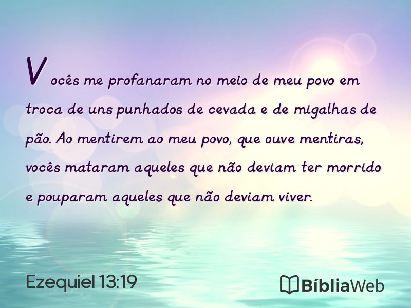 Ezequiel 13:19 em imagem para compartilhar
