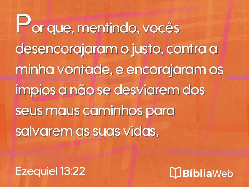 Ezequiel 13:22 em imagem para compartilhar