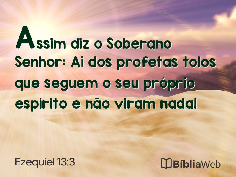 Ezequiel 13:3 em imagem para compartilhar