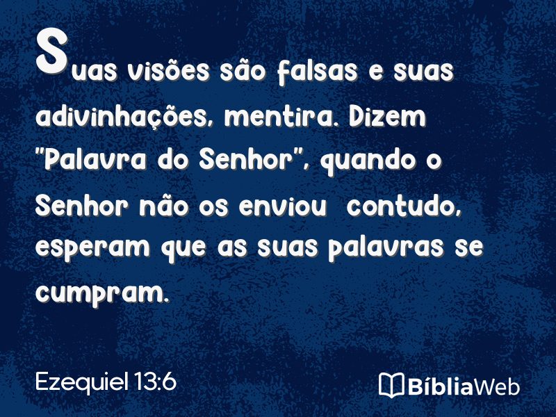 Ezequiel 13:6 em imagem para compartilhar