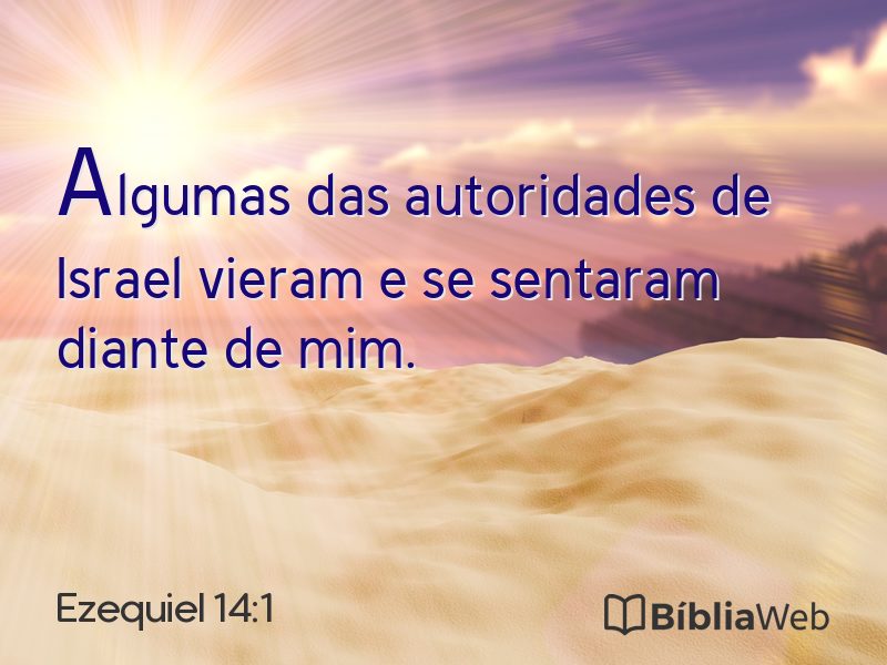 Ezequiel 14:1 em imagem para compartilhar