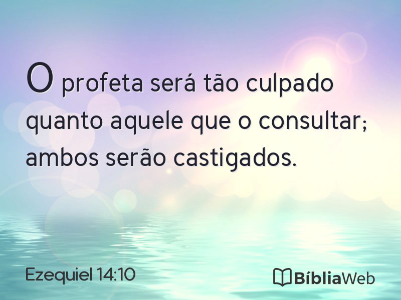 Ezequiel 14:10 em imagem para compartilhar