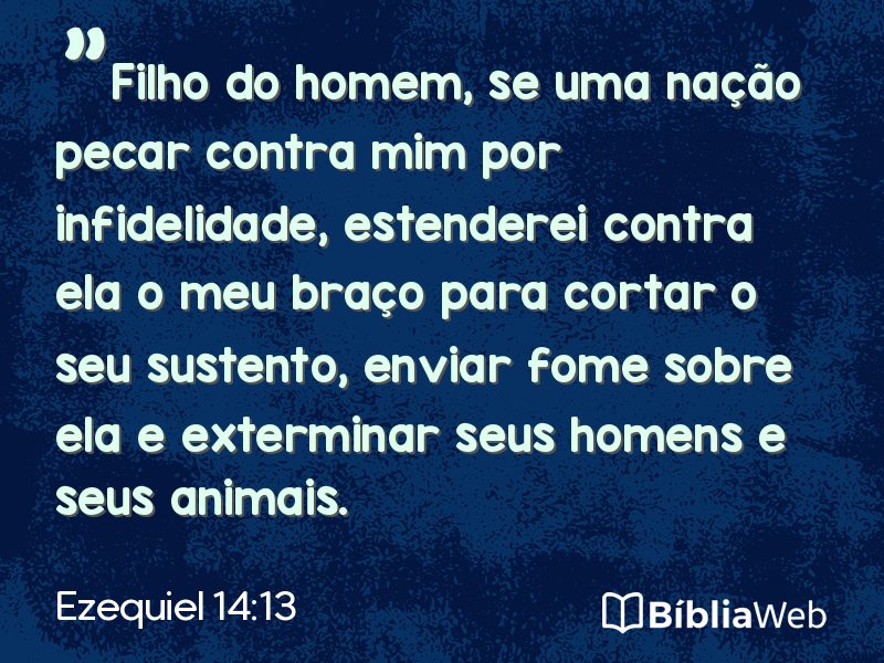 Ezequiel 14:13 em imagem para compartilhar