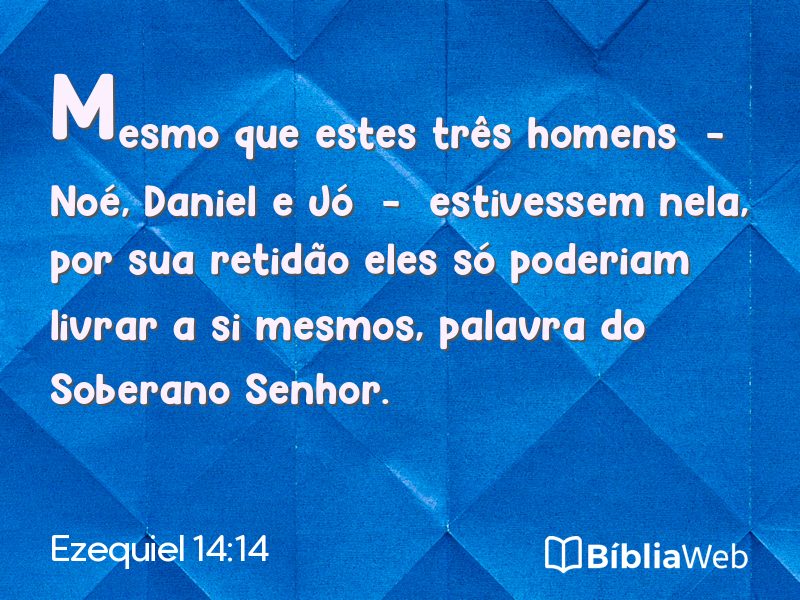 Ezequiel 14:14 em imagem para compartilhar