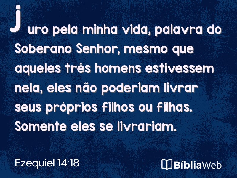 Ezequiel 14:18 em imagem para compartilhar