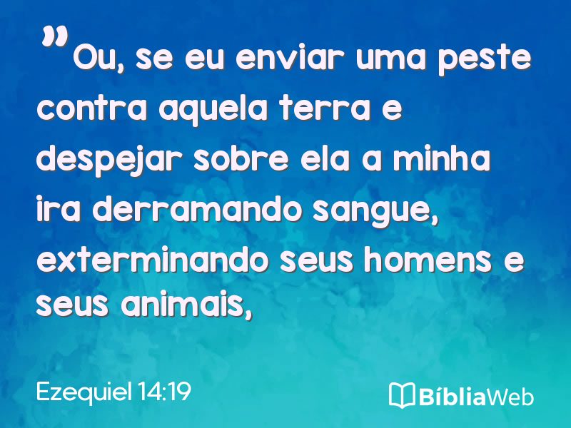 Ezequiel 14:19 em imagem para compartilhar