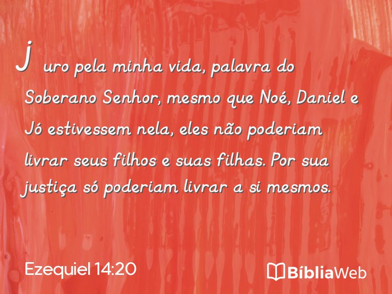 Ezequiel 14:20 em imagem para compartilhar