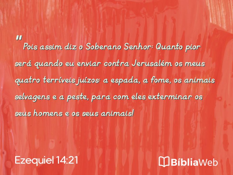 Ezequiel 14:21 em imagem para compartilhar