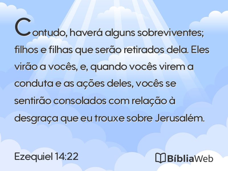 Ezequiel 14:22 em imagem para compartilhar