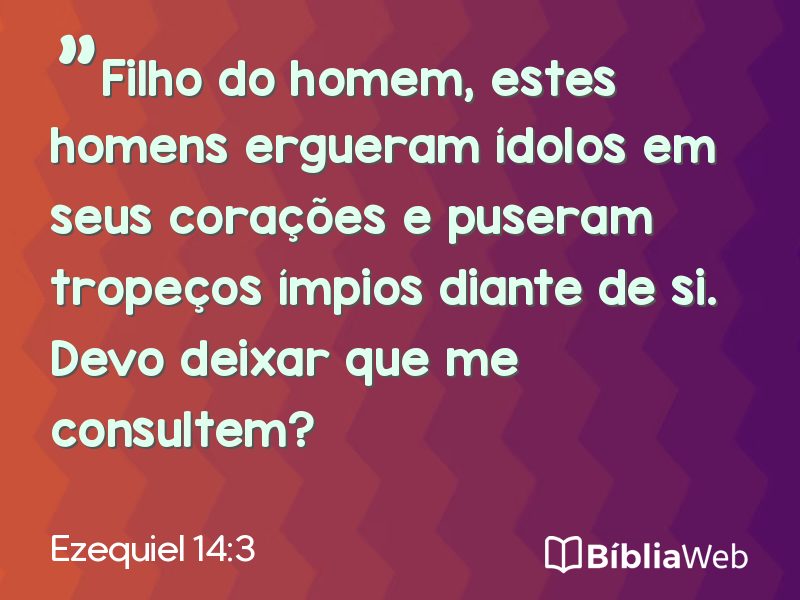 Ezequiel 14:3 em imagem para compartilhar