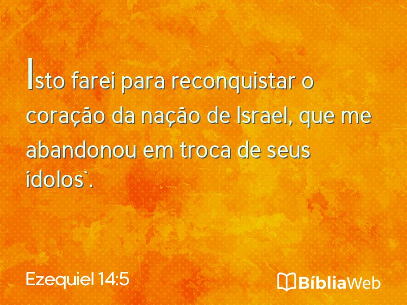 Ezequiel 14:5 em imagem para compartilhar