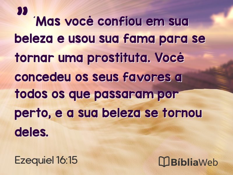 Ezequiel 16:15 em imagem para compartilhar