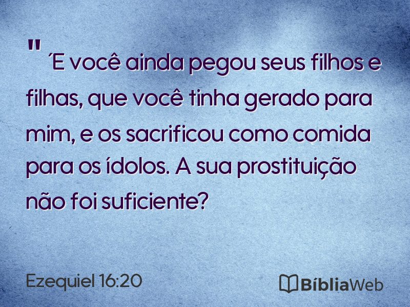 Ezequiel 16:20 em imagem para compartilhar