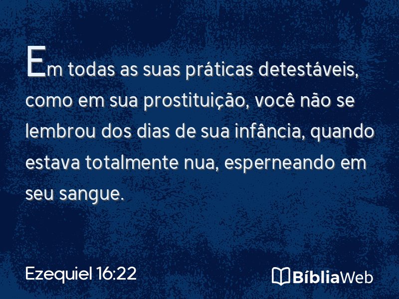 Ezequiel 16:22 em imagem para compartilhar