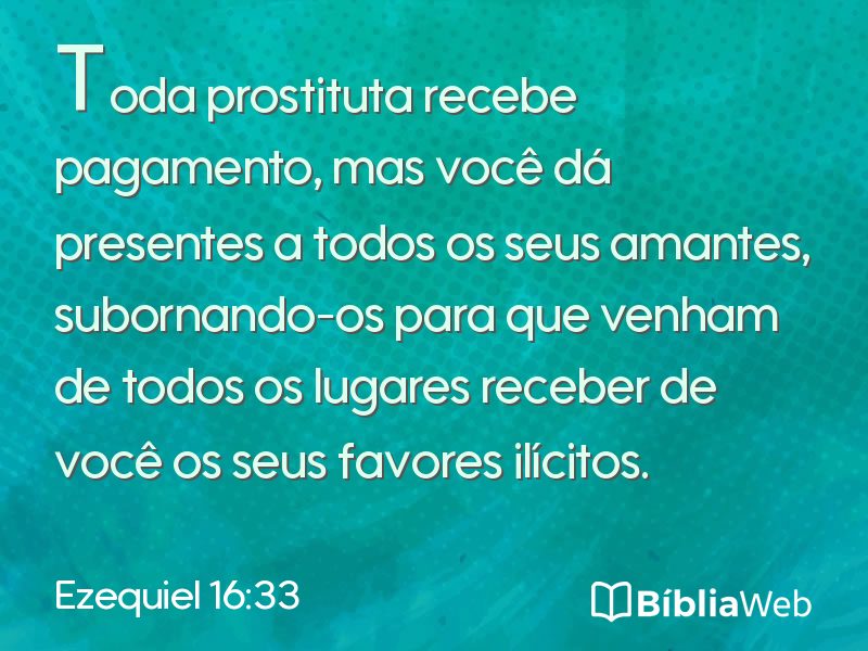 Ezequiel 16:33 em imagem para compartilhar
