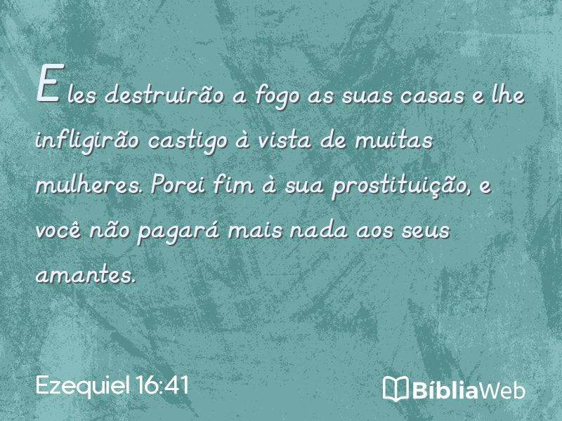 Ezequiel 16:41 em imagem para compartilhar