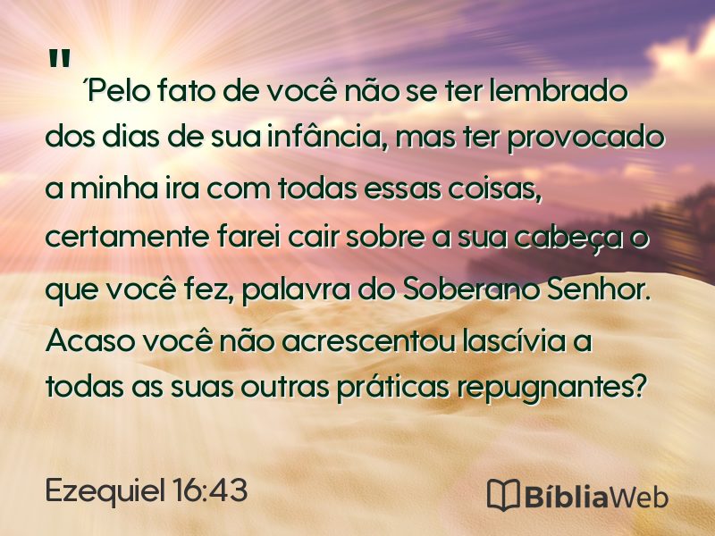 Ezequiel 16:43 em imagem para compartilhar