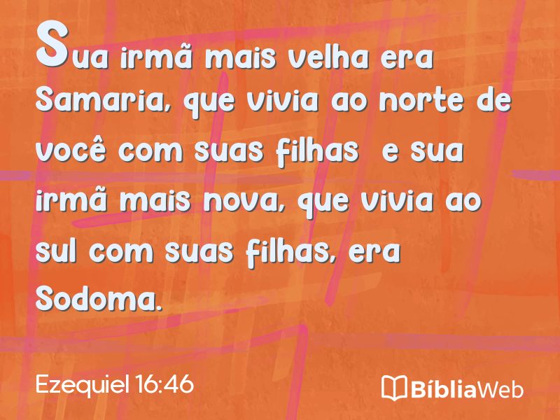 Ezequiel 16:46 em imagem para compartilhar