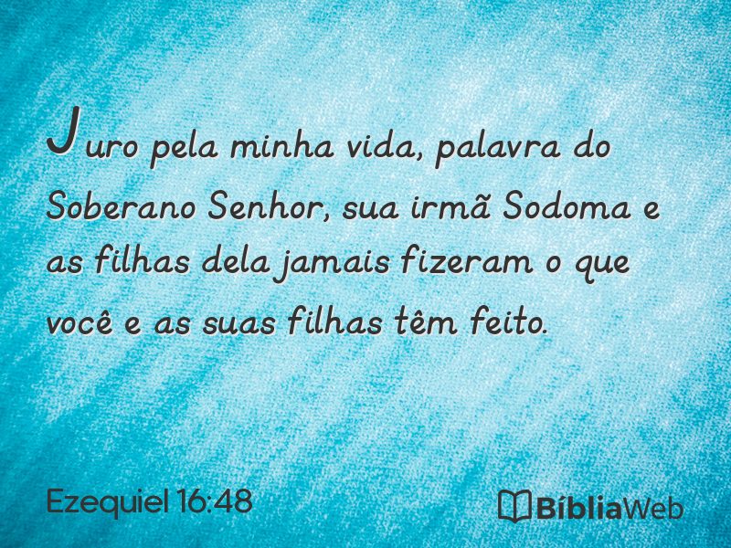 Ezequiel 16:48 em imagem para compartilhar